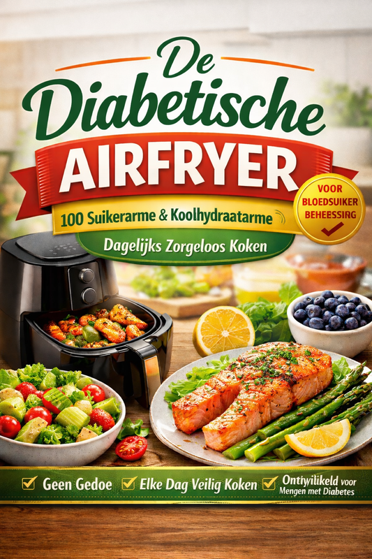 De Diabetische Airfryer 100 Suikerarme & Koolhydraatarme Recepten voor Dagelijks Zorgeloos Koken