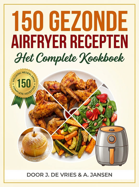 Airfryer Mastery – 150 Complete Recepten van Vlees tot Gebak