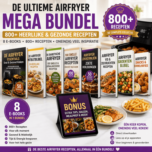 De Complete Airfryer Bibliotheek 12 Ebook +800 recepten